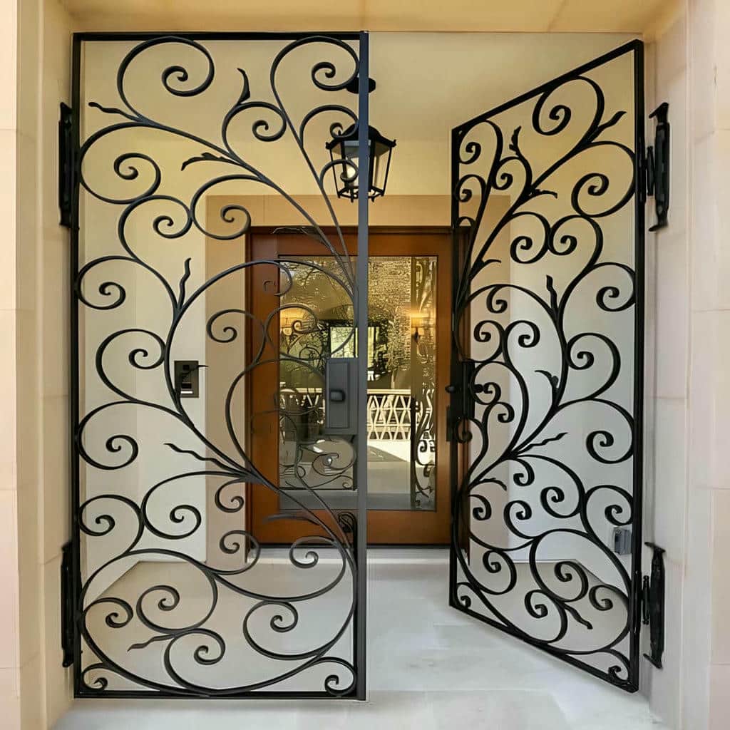 خرید درب پارکینگ طرح چوب ترموود