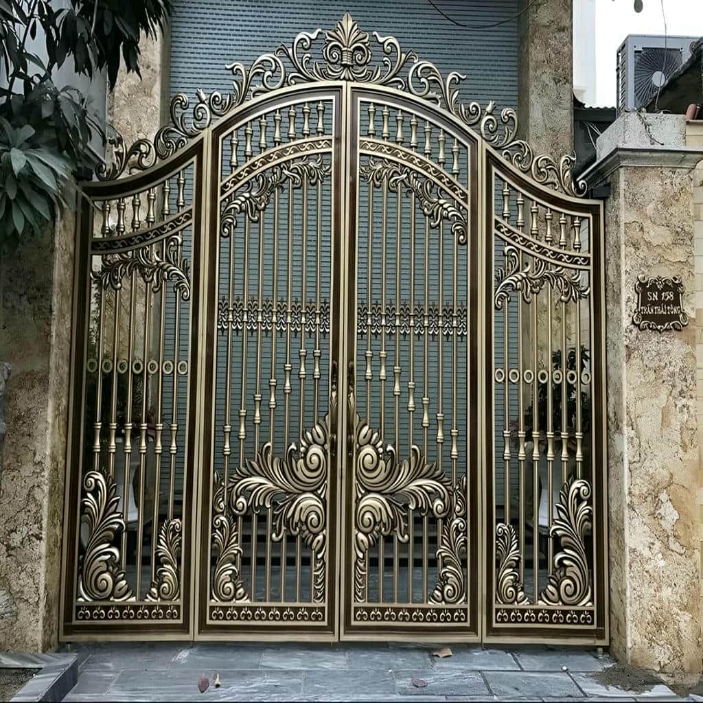 سفارش درب آهنی دو لنگه با طرح مدرن