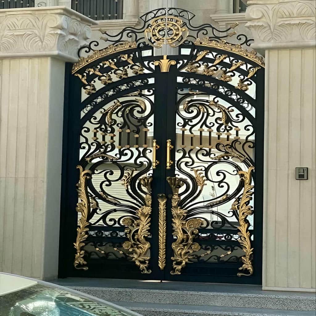 تولید درب پارکینگ فلزی نمای ساختمان برش لیزری