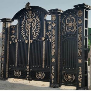 13 مدل درب پارکینگ آهنی ریلی