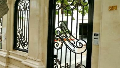 14 طرح درب حیاط برش لیزری هندسی