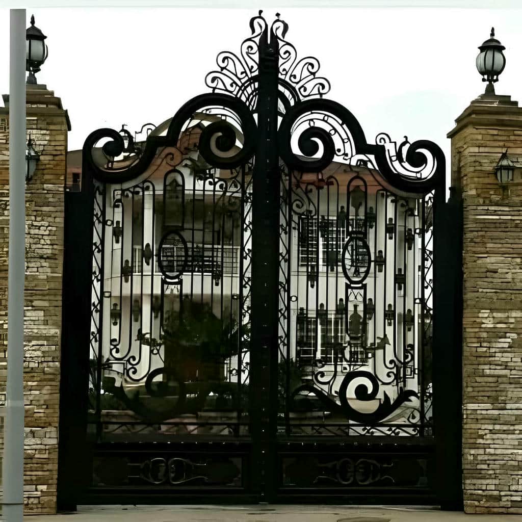 خرید درب حیاط آهنی نفررو ساده