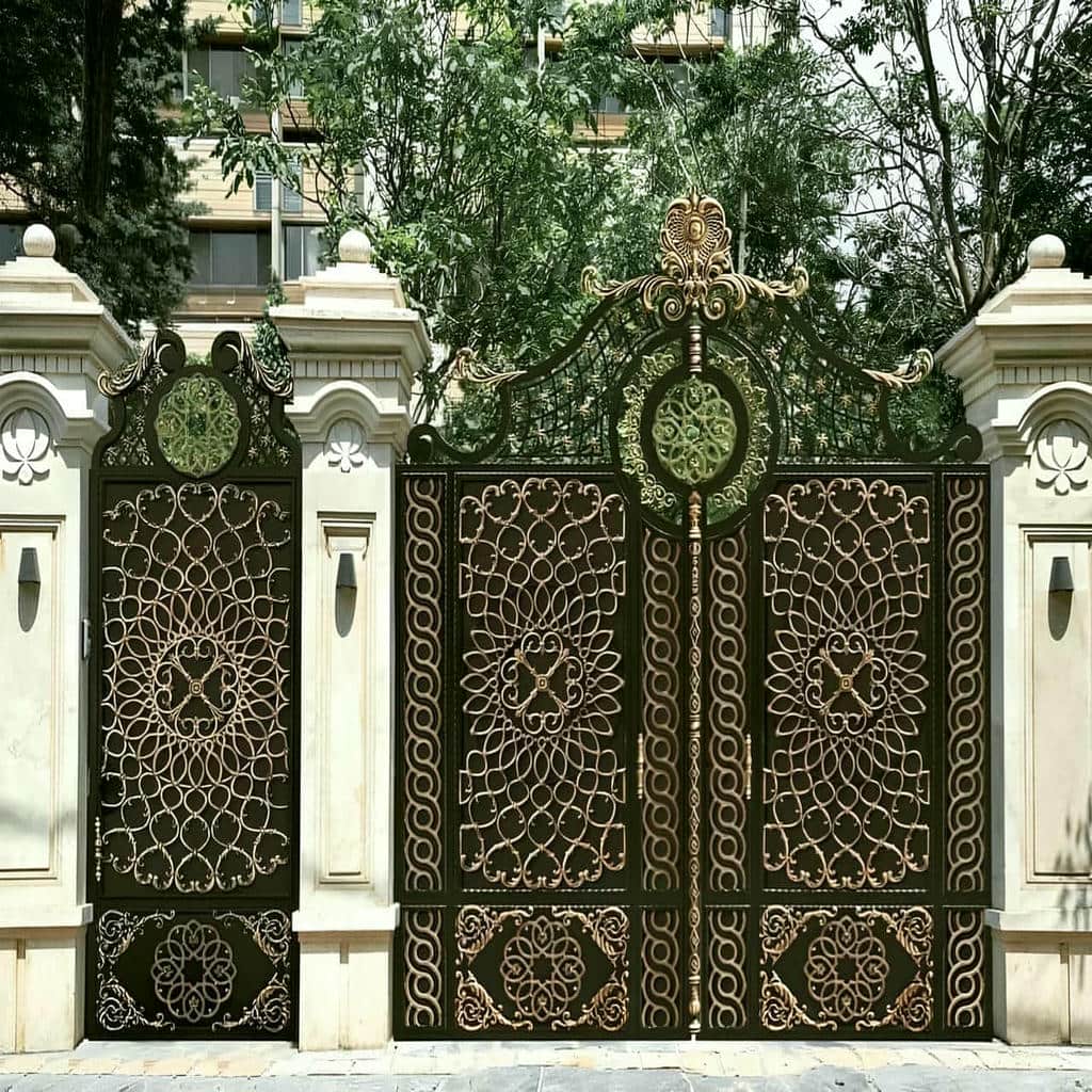 قیمت درب پارکینگ فلزی دو لنگه سفارشی