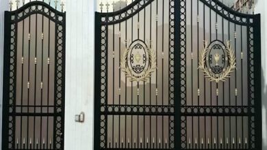 13 طرح درب حیاط کشویی ریل زمینی