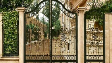 8 طرح درب حیاط ورودی محوطه