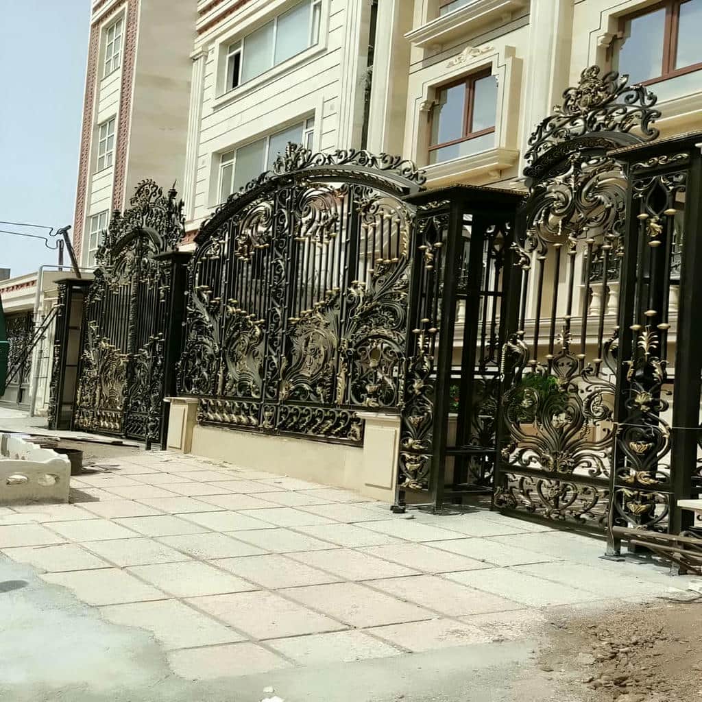 سفارش درب باغ فلزی لولایی فرفورژه