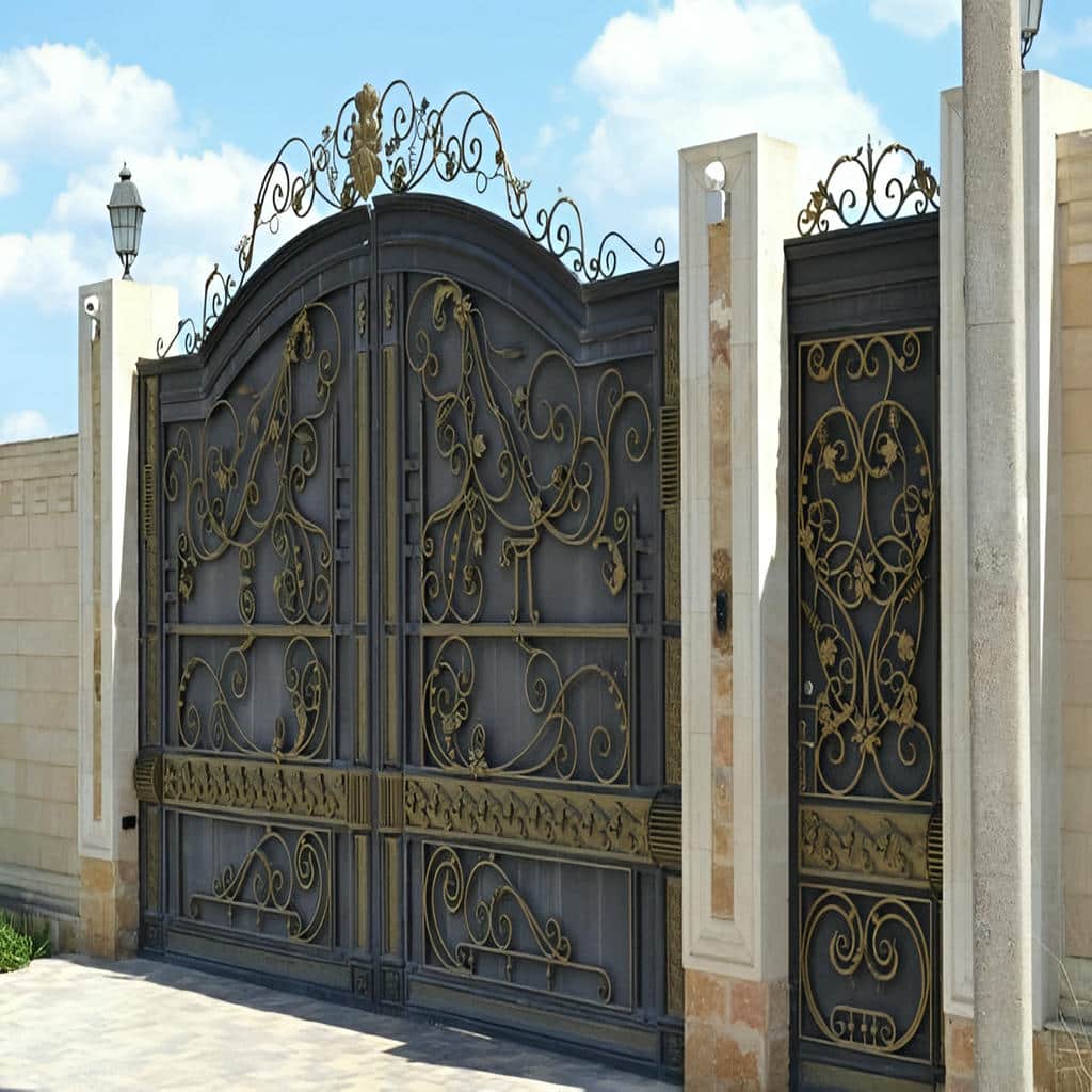 ساخت درب مینیمال خطی با خطوط عمودی