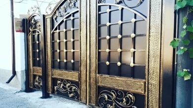 14 مدل درب ویلا مدرن نمای سنگی