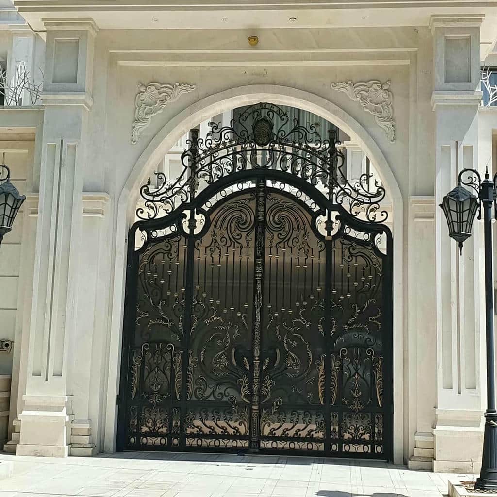 نصب درب ویلایی پارکینگ دو لنگه